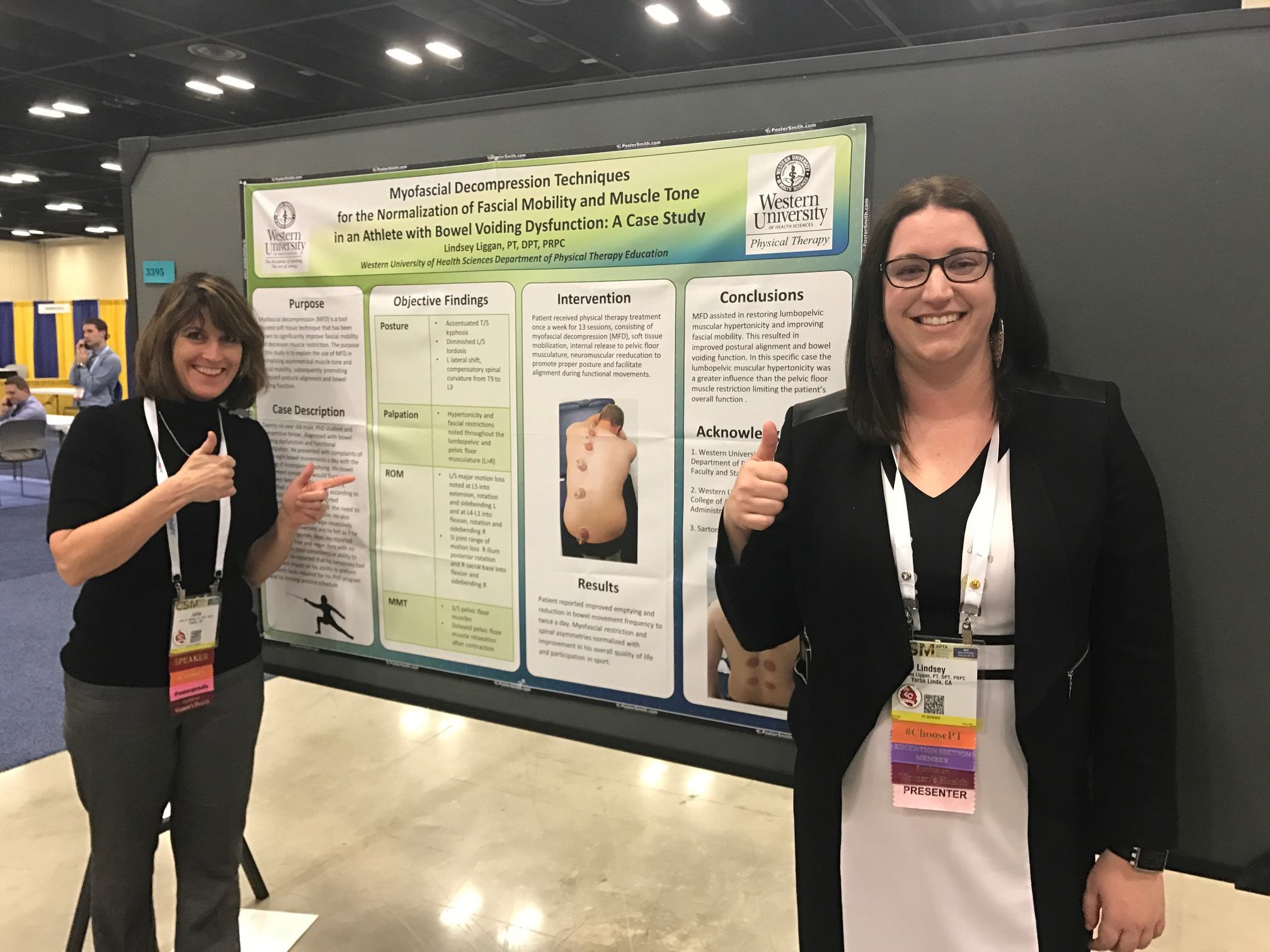 Julie and Lindsey presenting at CSM in 2017.