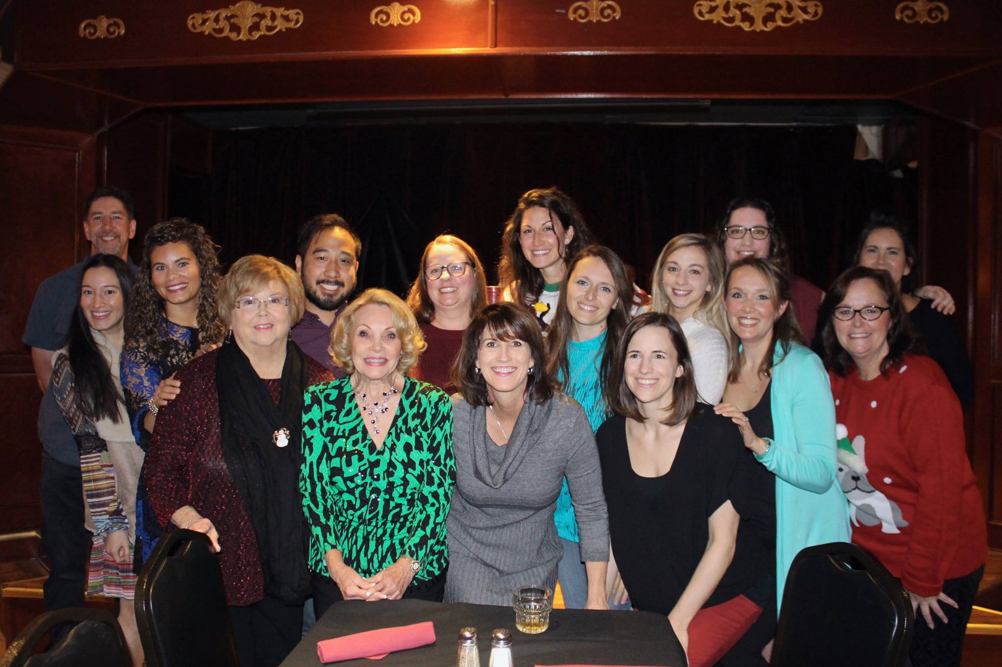 Our whole team at our year-end holiday party, minus a few faces!