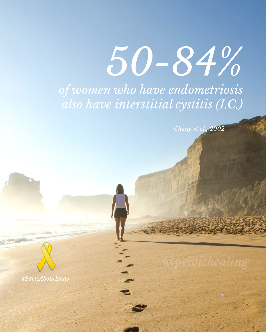 50-84% of women who have endometriosis also have interstitial cystitis (IC)