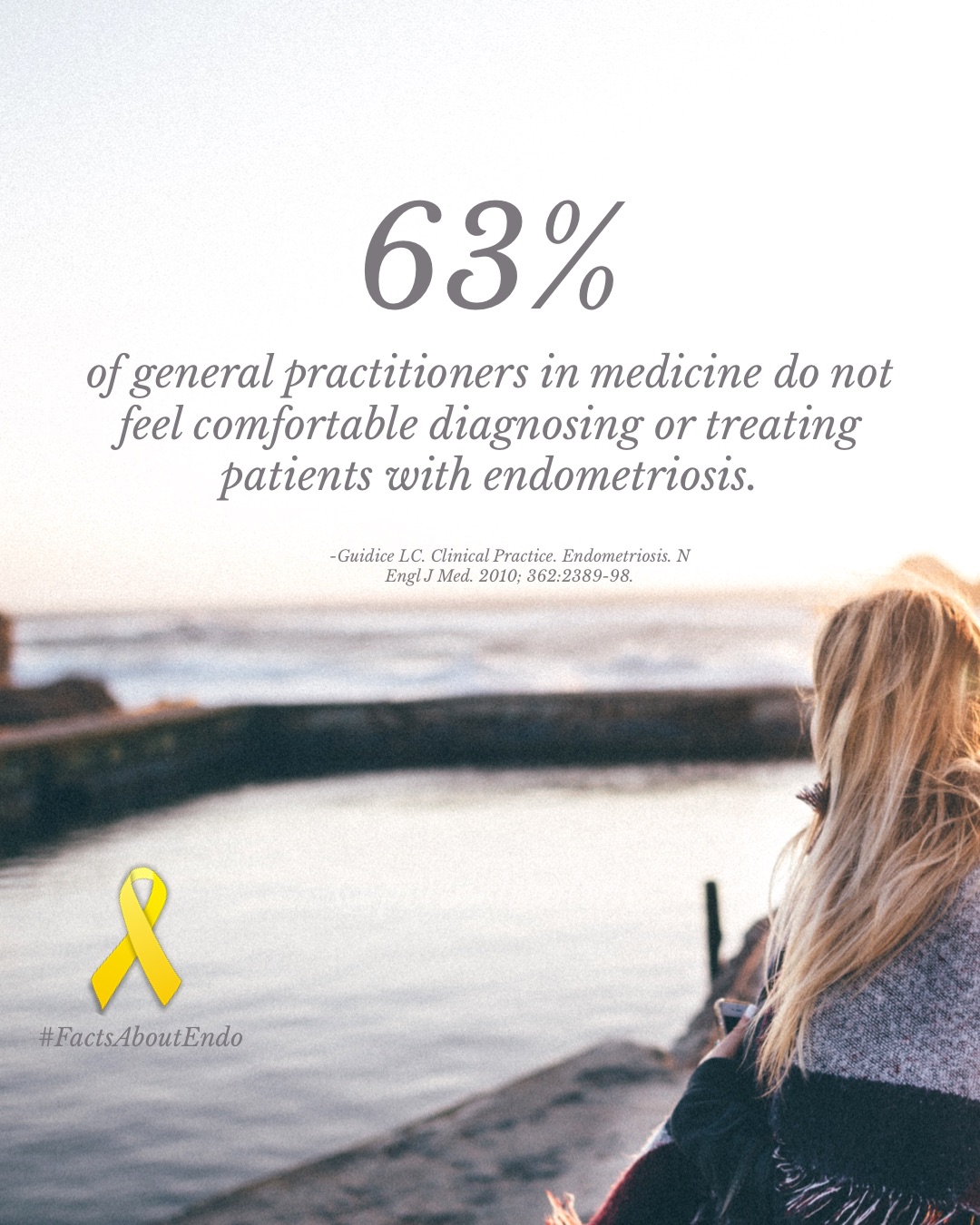About 63% of general practitioners do not feel comfortable diagnosing and treating patients with endometriosis.JPG